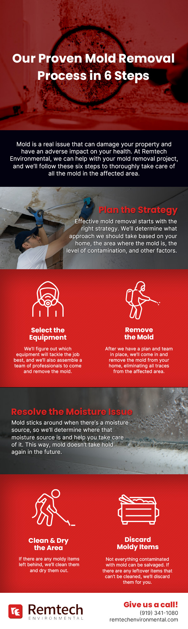 Our Proven Mold Removal Process in 6 Steps [infographic]